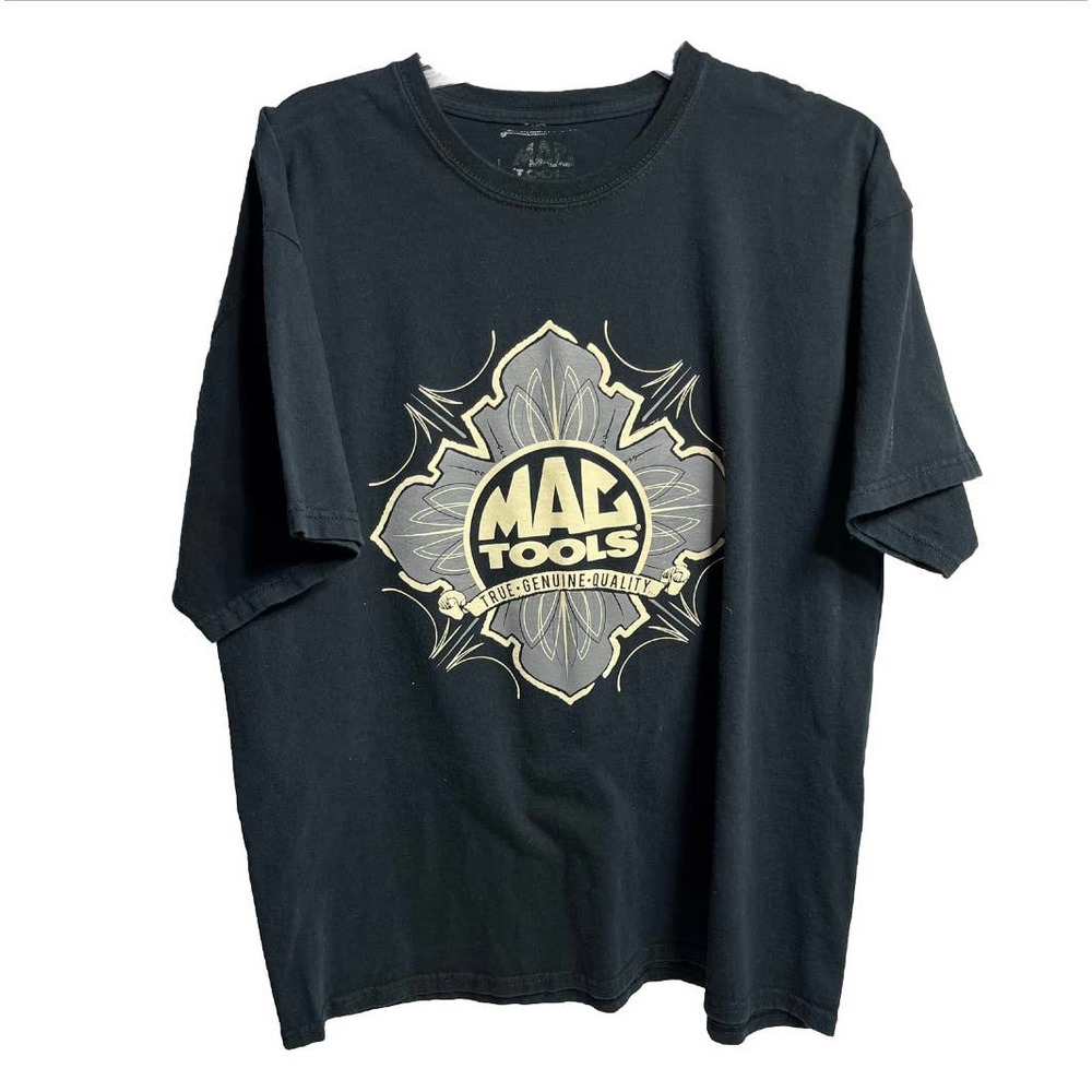 Men's XL Mac Tools Black Graphic Crest T Shirt